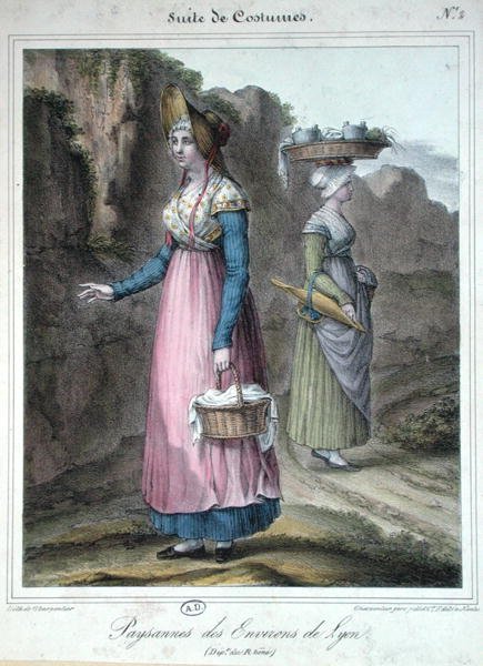 Costumi contadini della zona di Lione da Charpentier