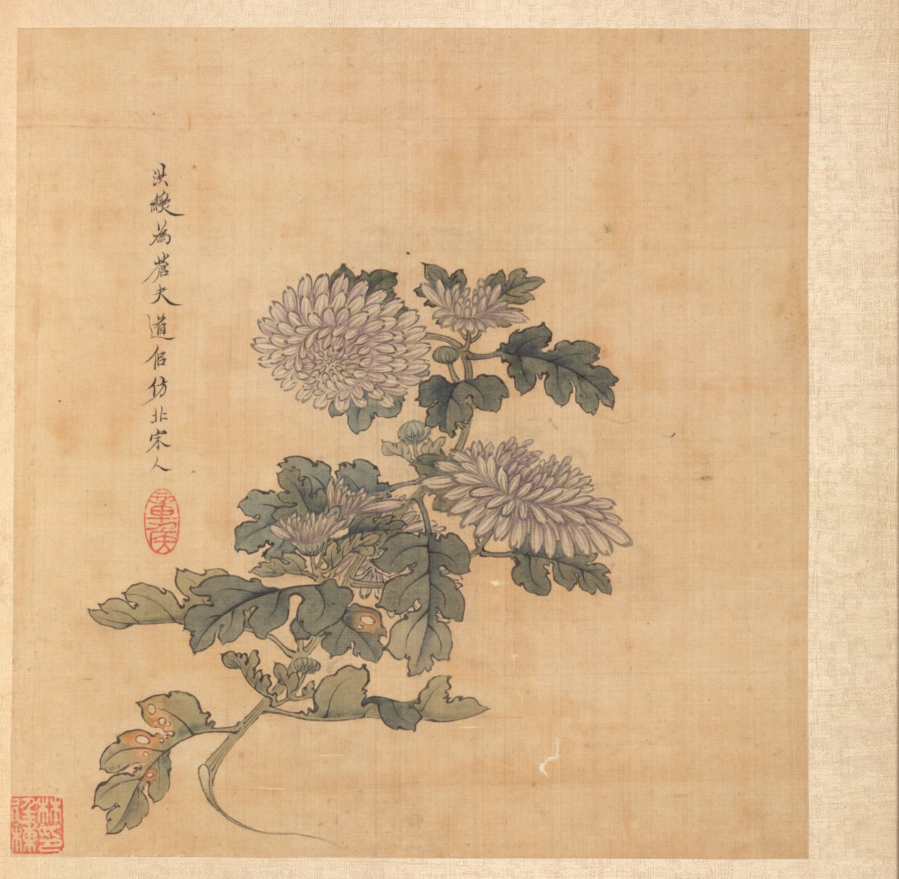 Dipinti dopo i Maestri Antichi: Crisantemo, 1598-1652 da Chen Hongshou