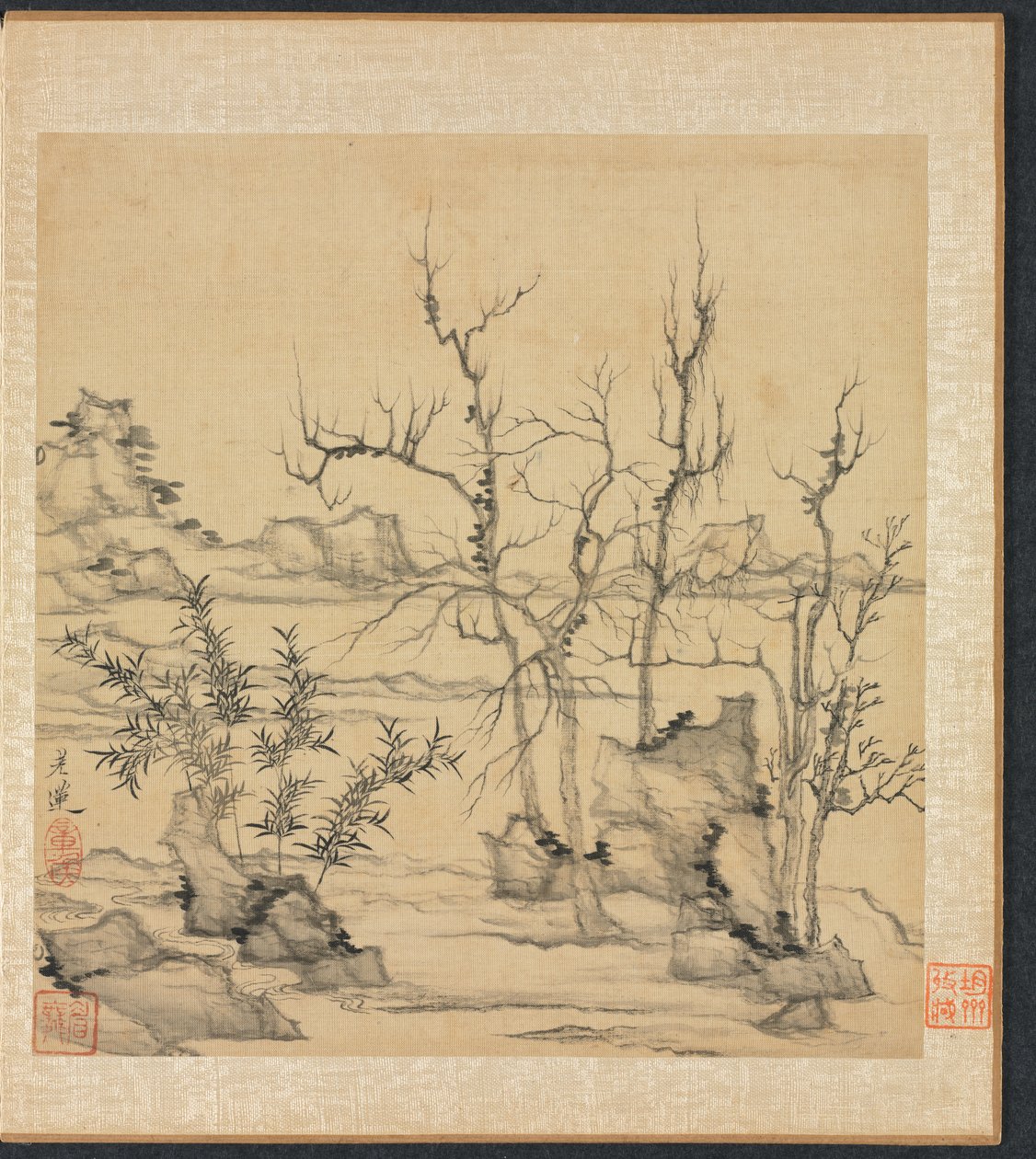 Dipinti dopo antichi maestri: Paesaggio nello stile di Ni Zan da Chen Hongshou