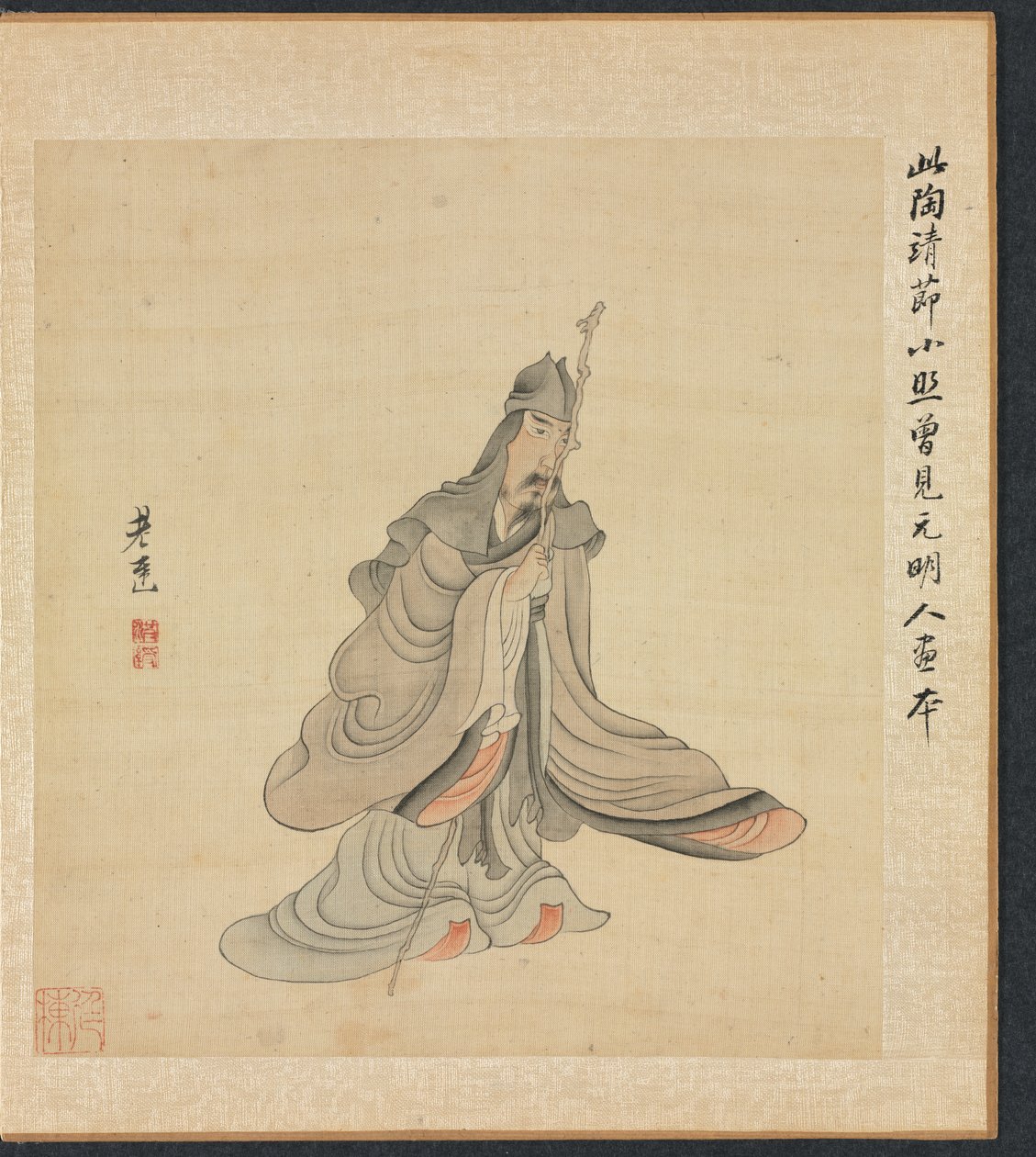 Dipinti dopo antichi maestri: Ritratto di Tao Yuanming da Chen Hongshou