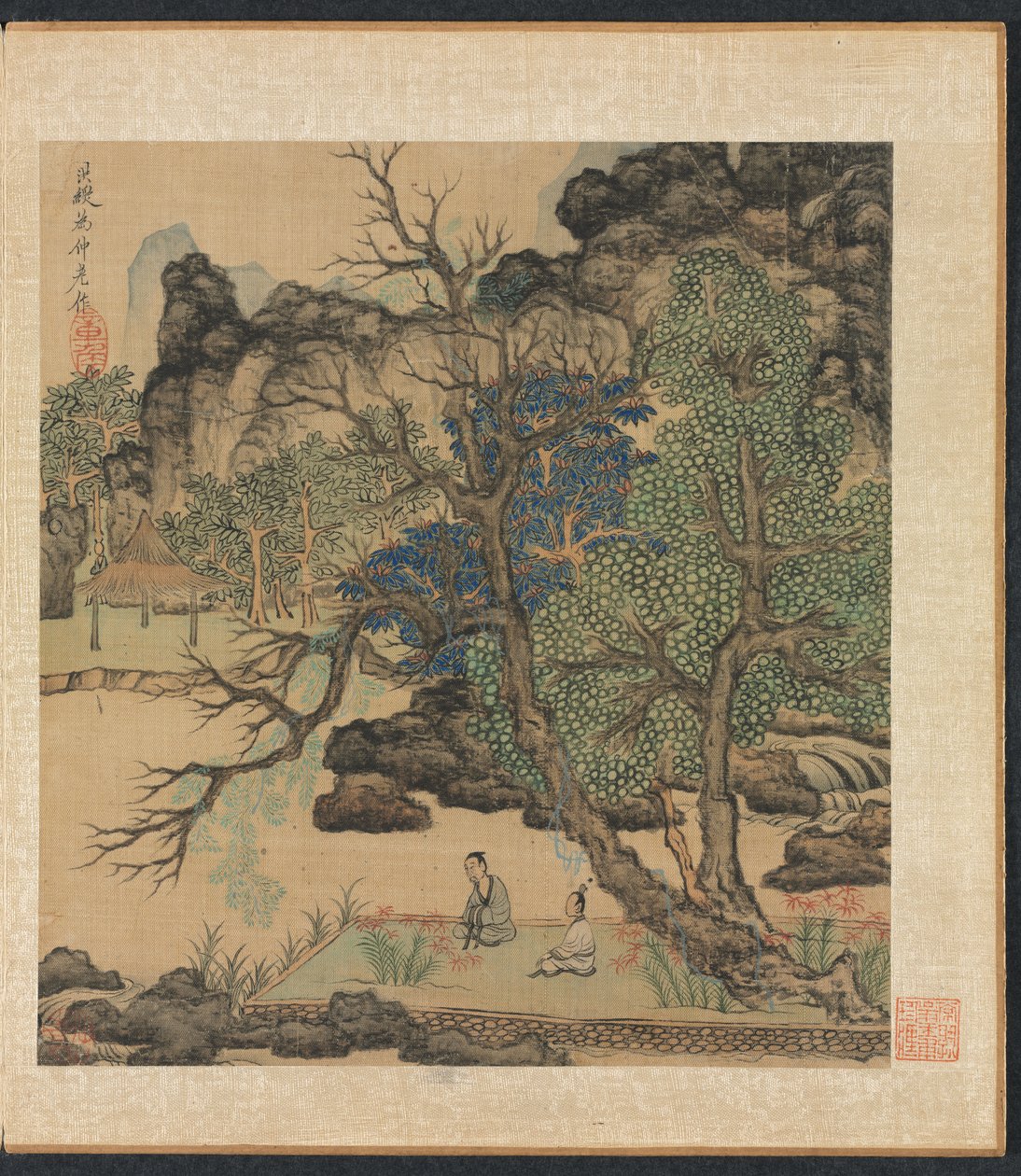 Dipinti dopo i Maestri Antichi: Studiosi in un giardino, 1598-1652 da Chen Hongshou
