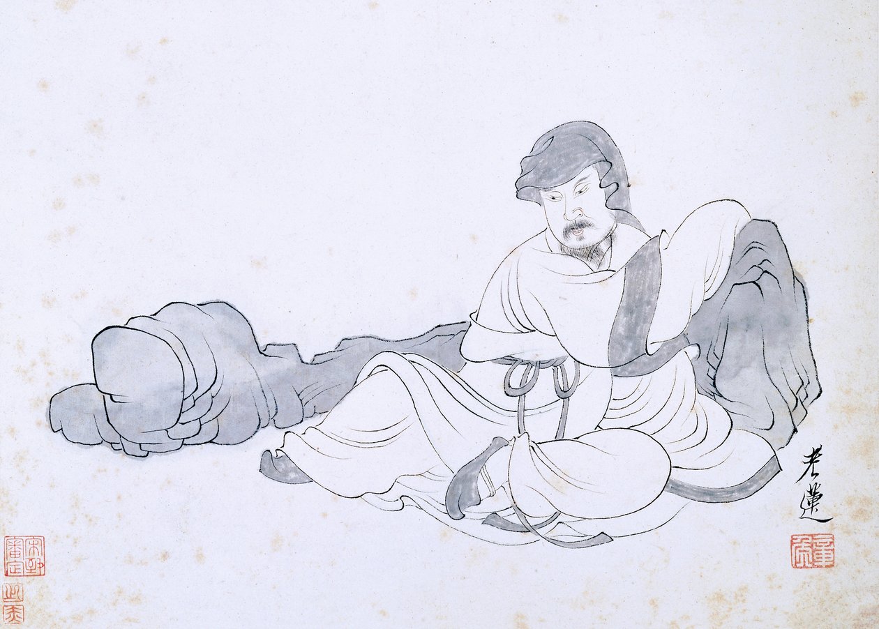 Scena dalla vita di un eremita da Chen Hongshou