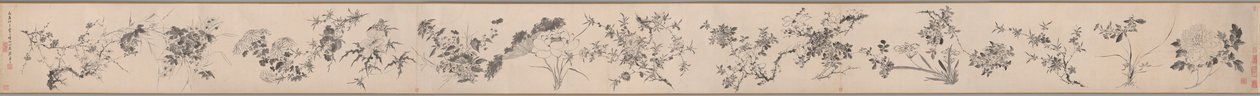 I fiori delle quattro stagioni 四季花卉圖 da Chen Jiayan