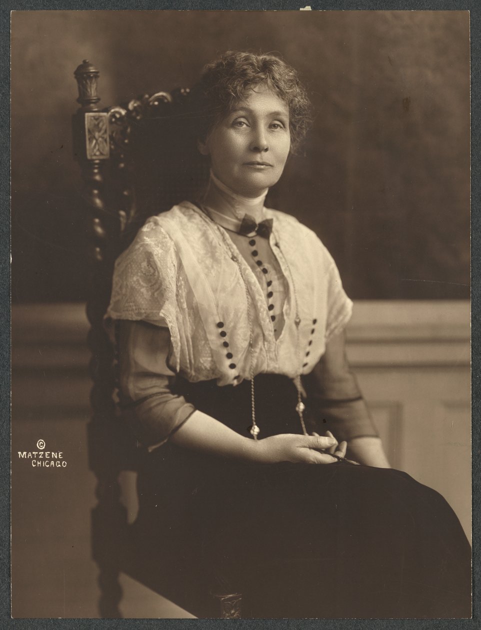 Emmeline Pankhurst da Chicago Matzene Studio