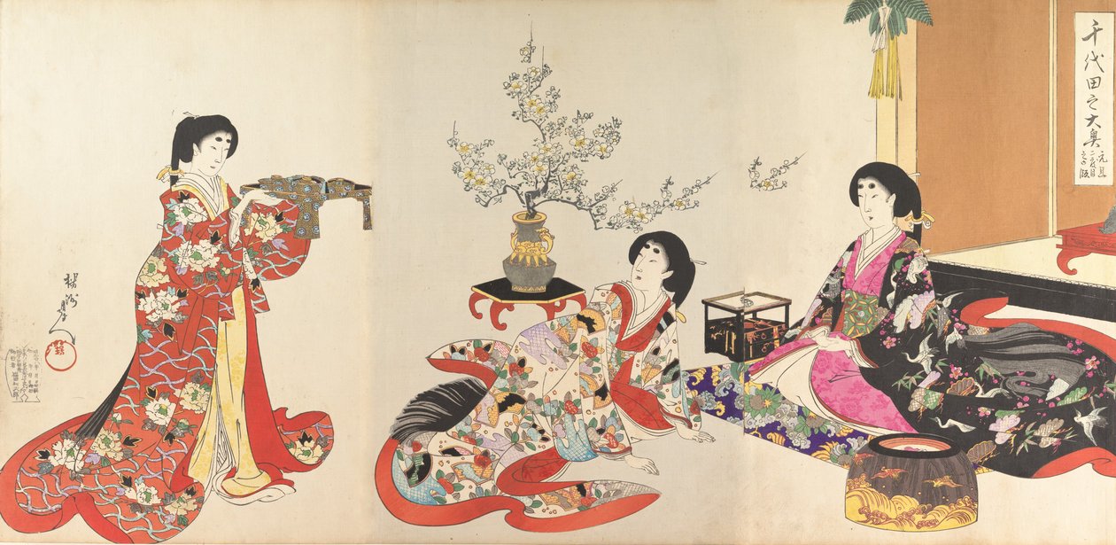 Album di donne del castello di Chiyoda da Chikanobu Yoshu