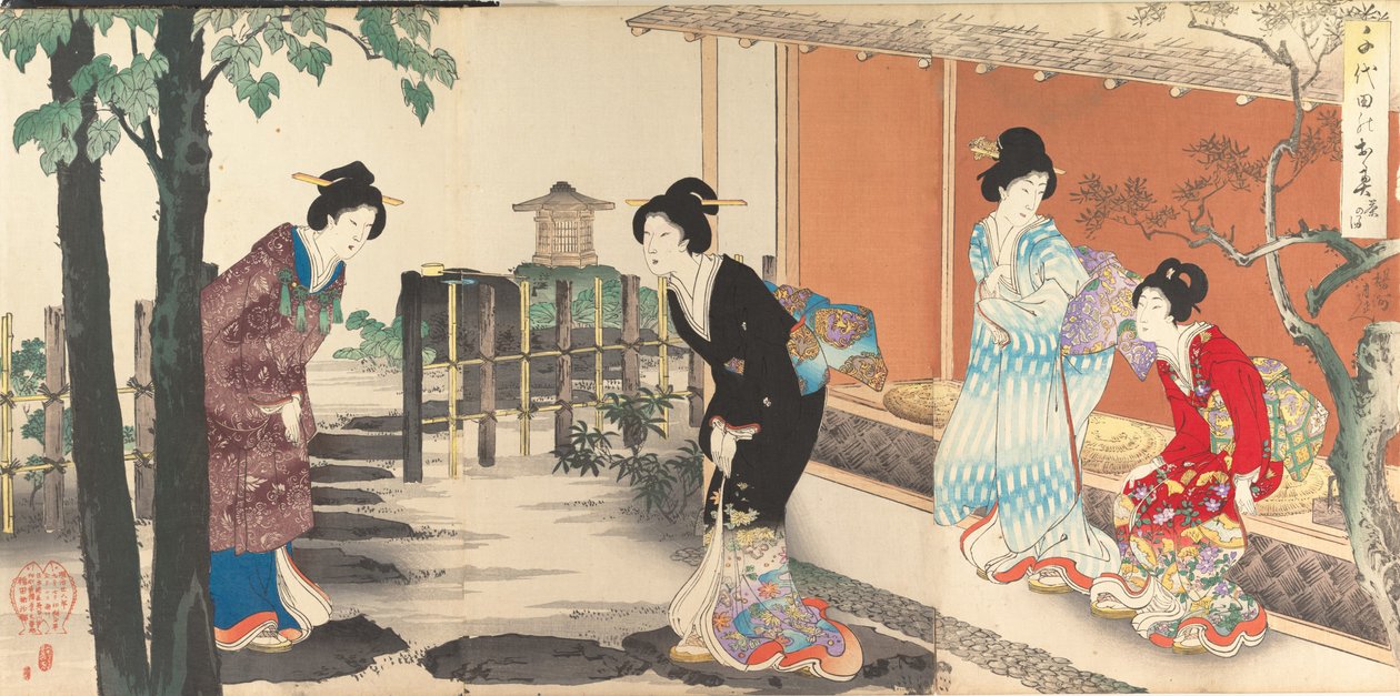 Album di Donne del Castello di Chiyoda da Chikanobu Yoshu