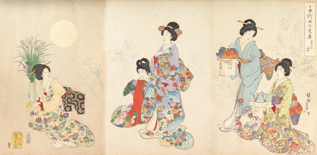 Album di donne del castello di Chiyoda da Chikanobu Yoshu
