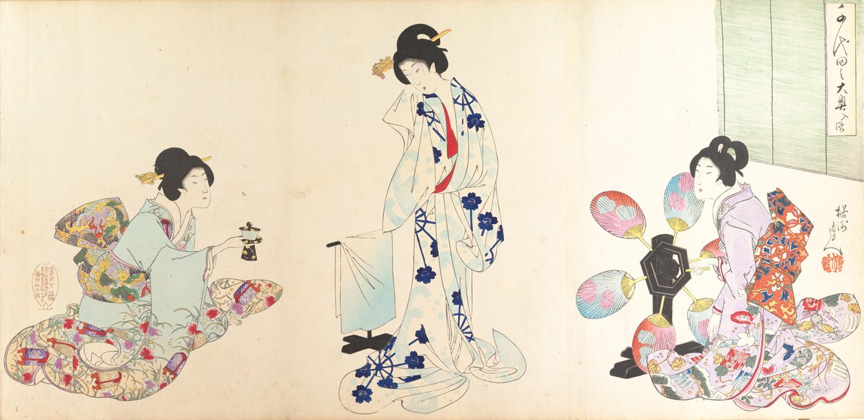Album di Donne del Castello di Chiyoda da Chikanobu Yoshu