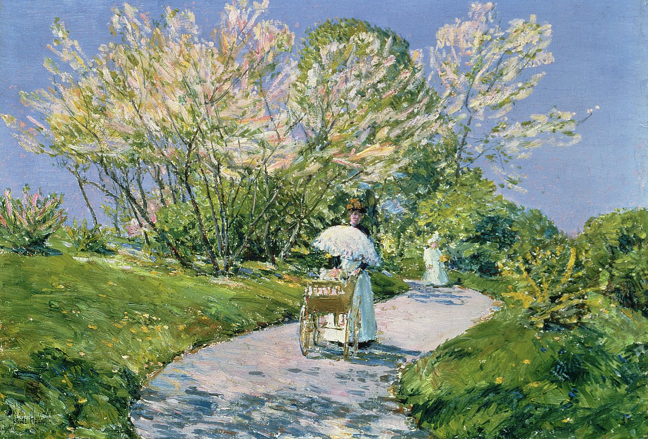 Una passeggiata nel parco da Childe Frederick Hassam