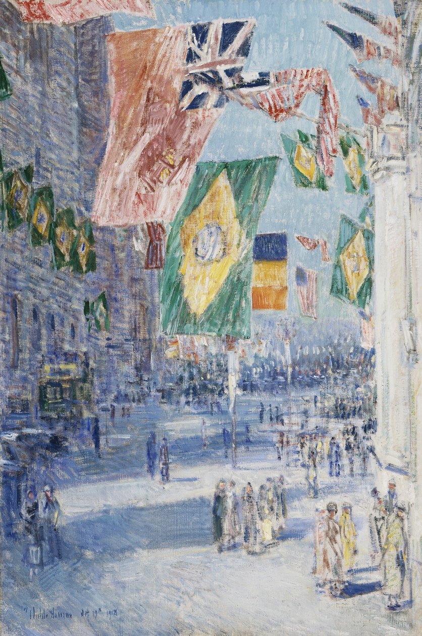 Viale degli Alleati: Brasile, Belgio da Childe Frederick Hassam
