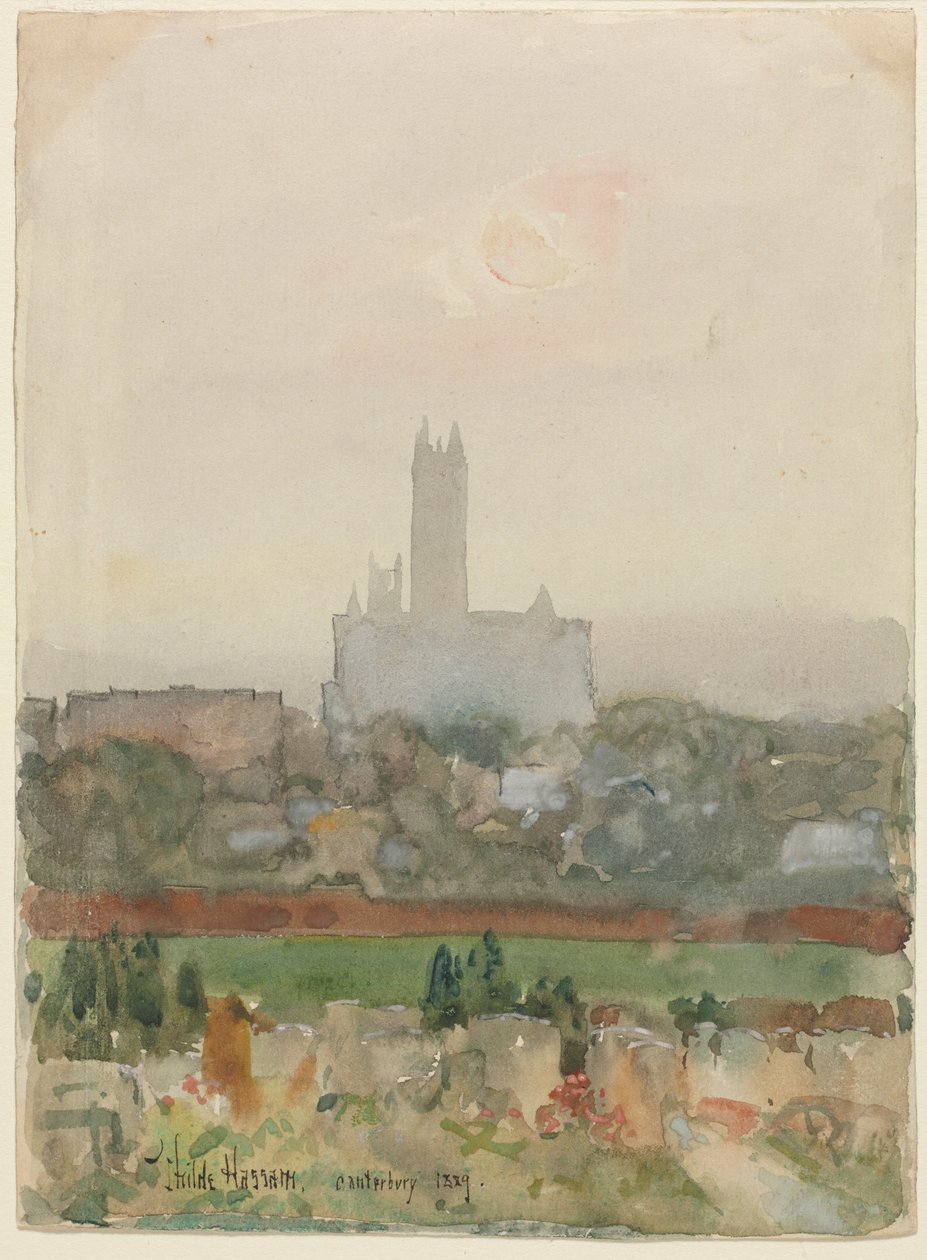 Cattedrale di Canterbury da Childe Frederick Hassam