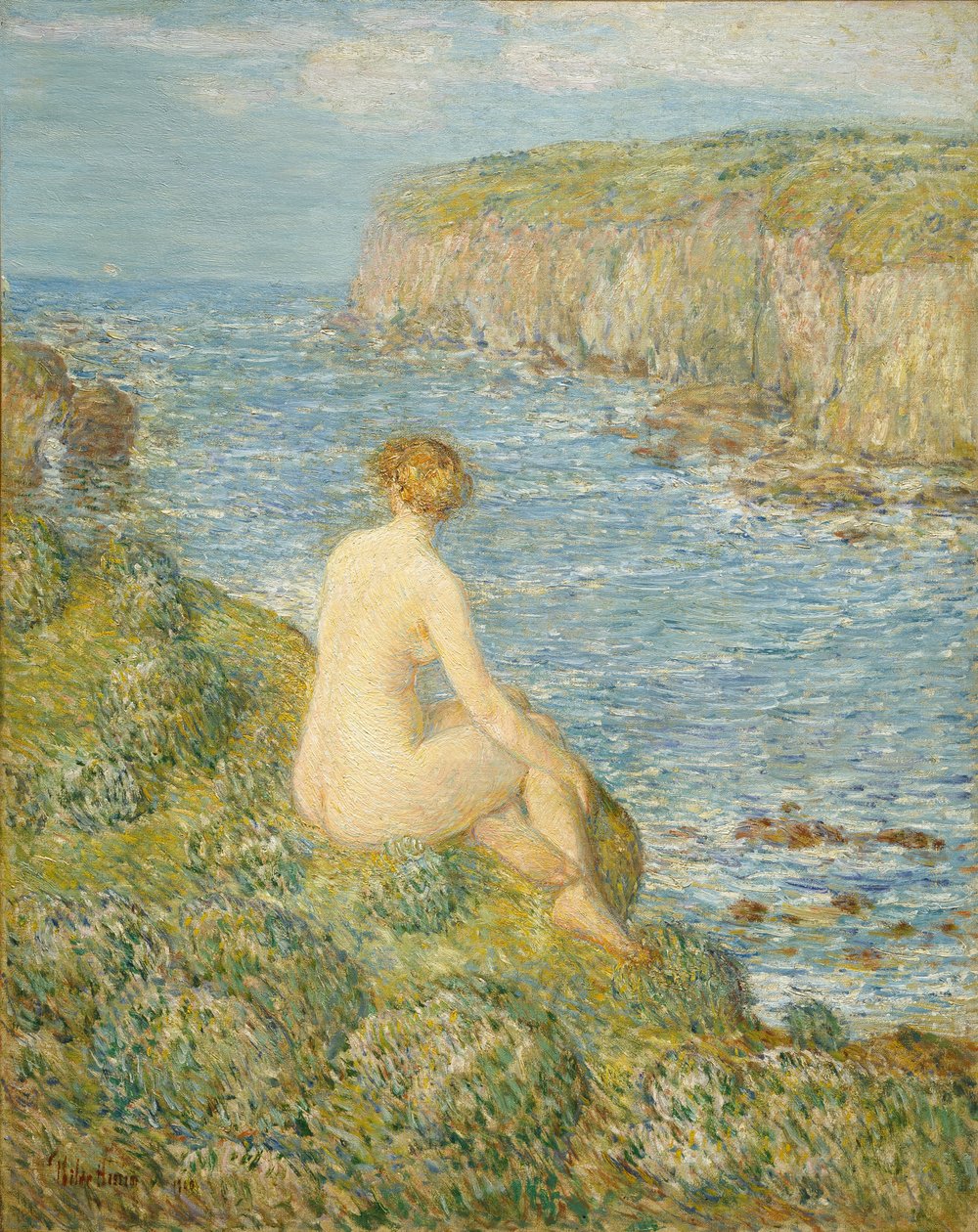 Ninfa e mare da Childe Frederick Hassam