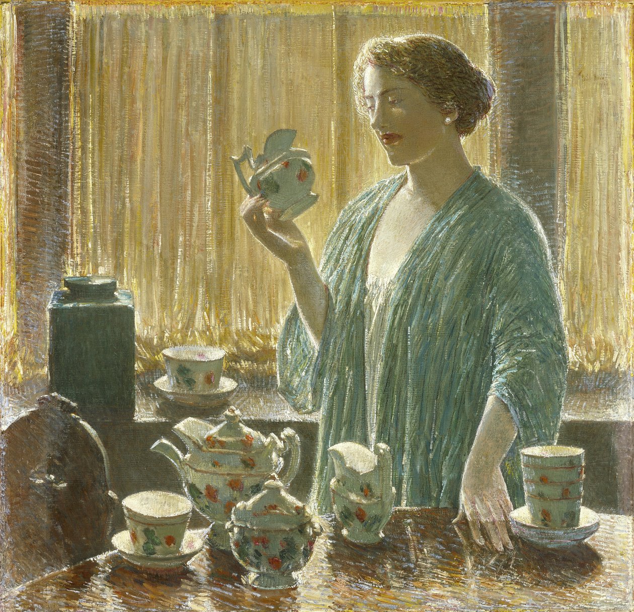 Servizio da tè alla fragola da Childe Frederick Hassam