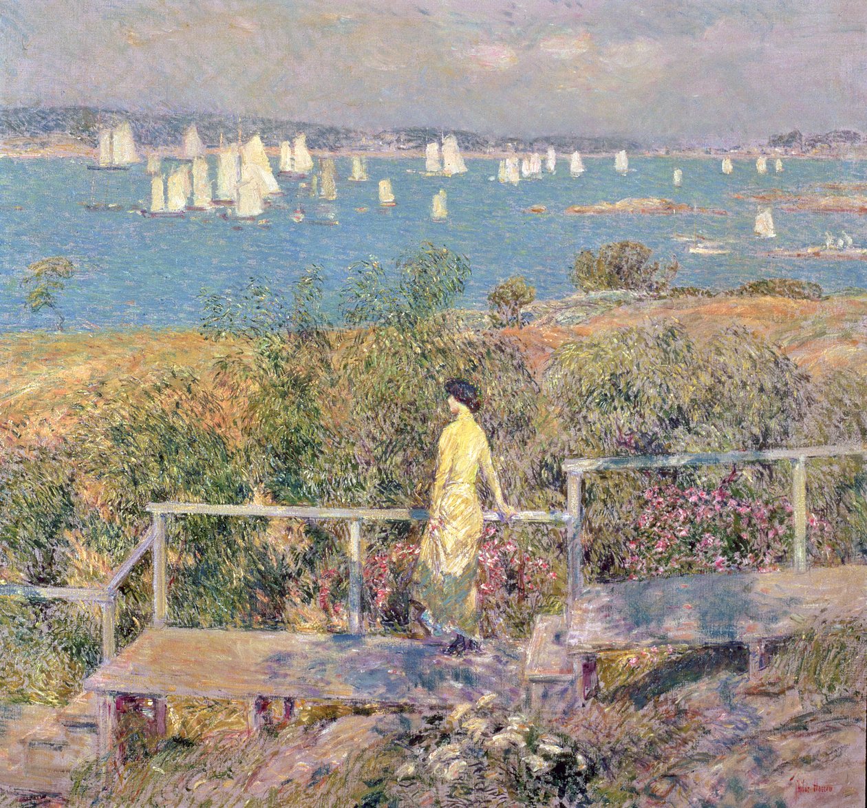 Yacht, Gloucester da Childe Frederick Hassam
