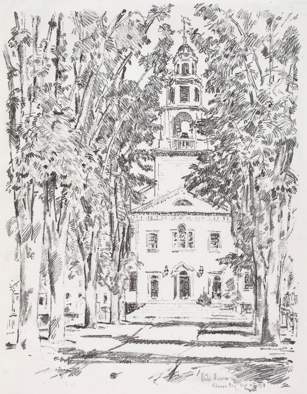 Chiesa coloniale, Gloucester da Childe Hassam