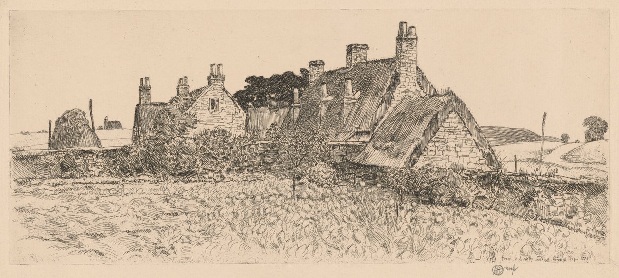 Cottage inglesi da Childe Hassam