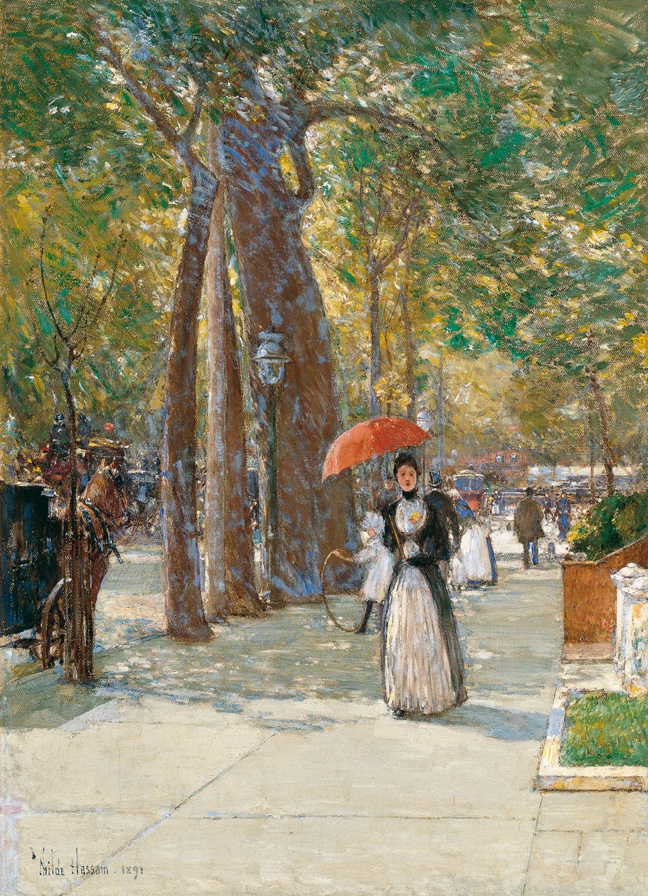 Fifth Avenue a Washington Square, New York, 1891 da Childe Hassam