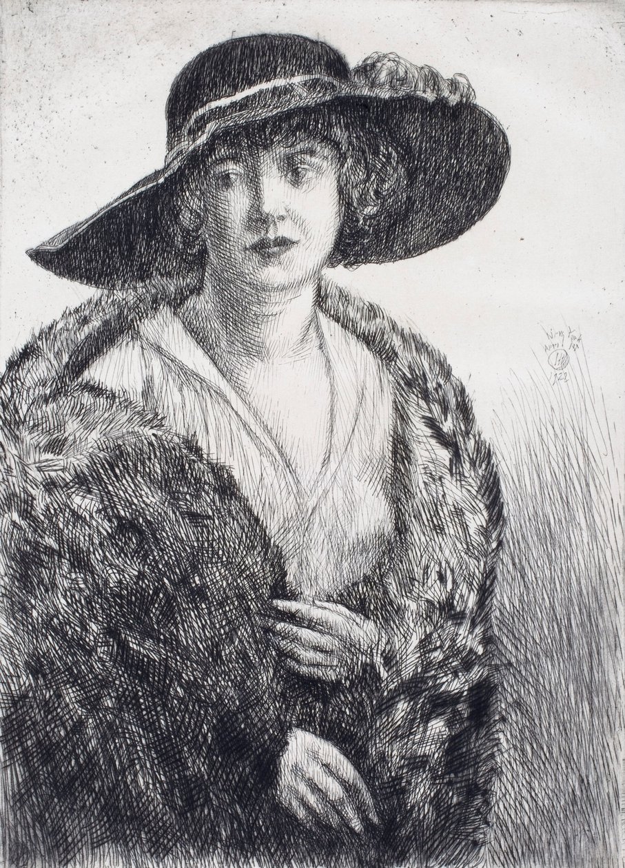 La signorina Erminie Gagnon da Childe Hassam