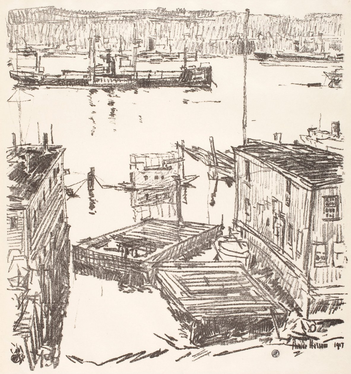 North River da Childe Hassam