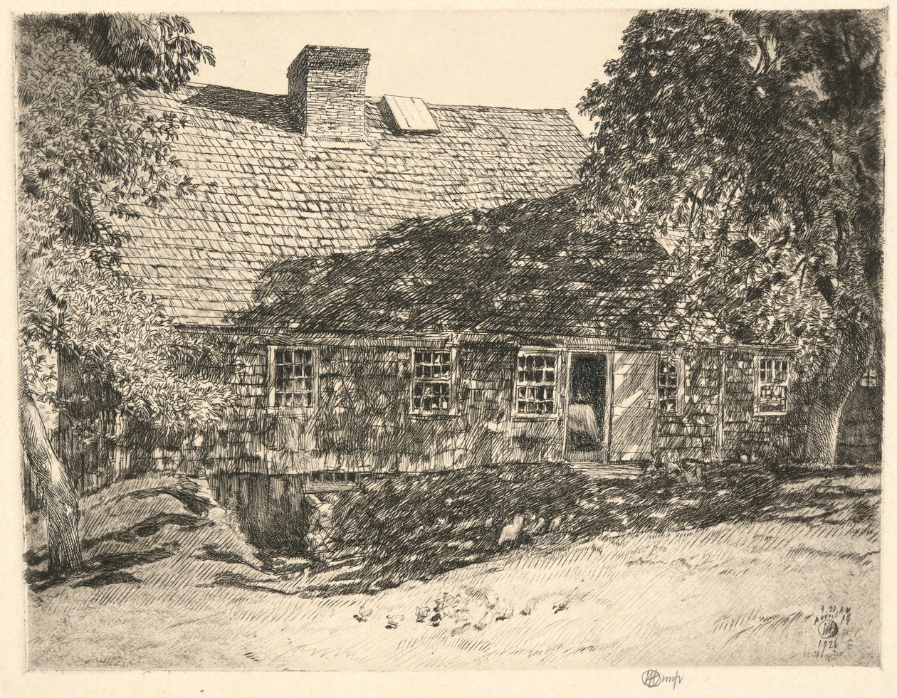 Vecchia casa Mulford, Easthampton, 1926 da Childe Hassam