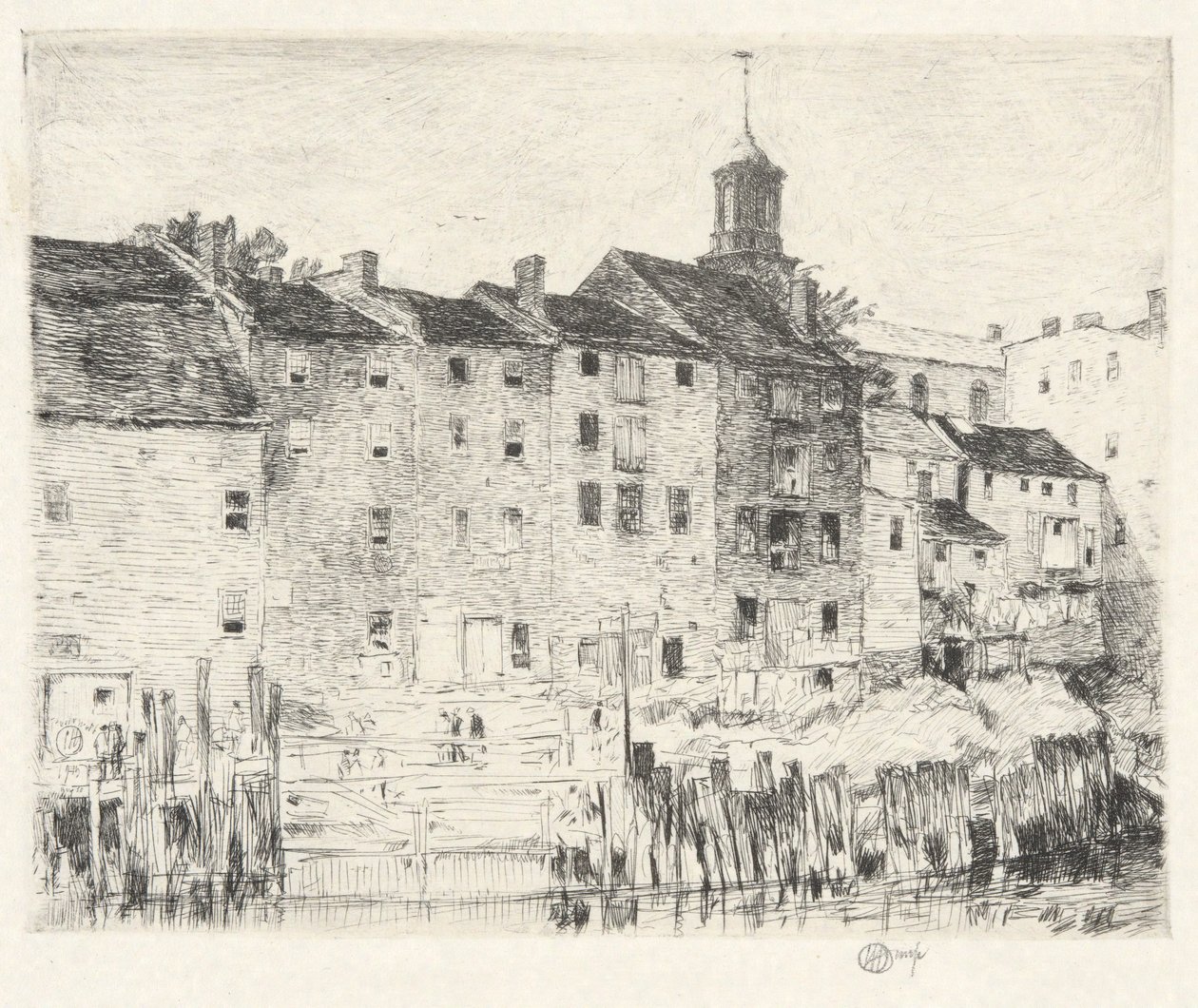Vecchi magazzini, Portsmouth da Childe Hassam