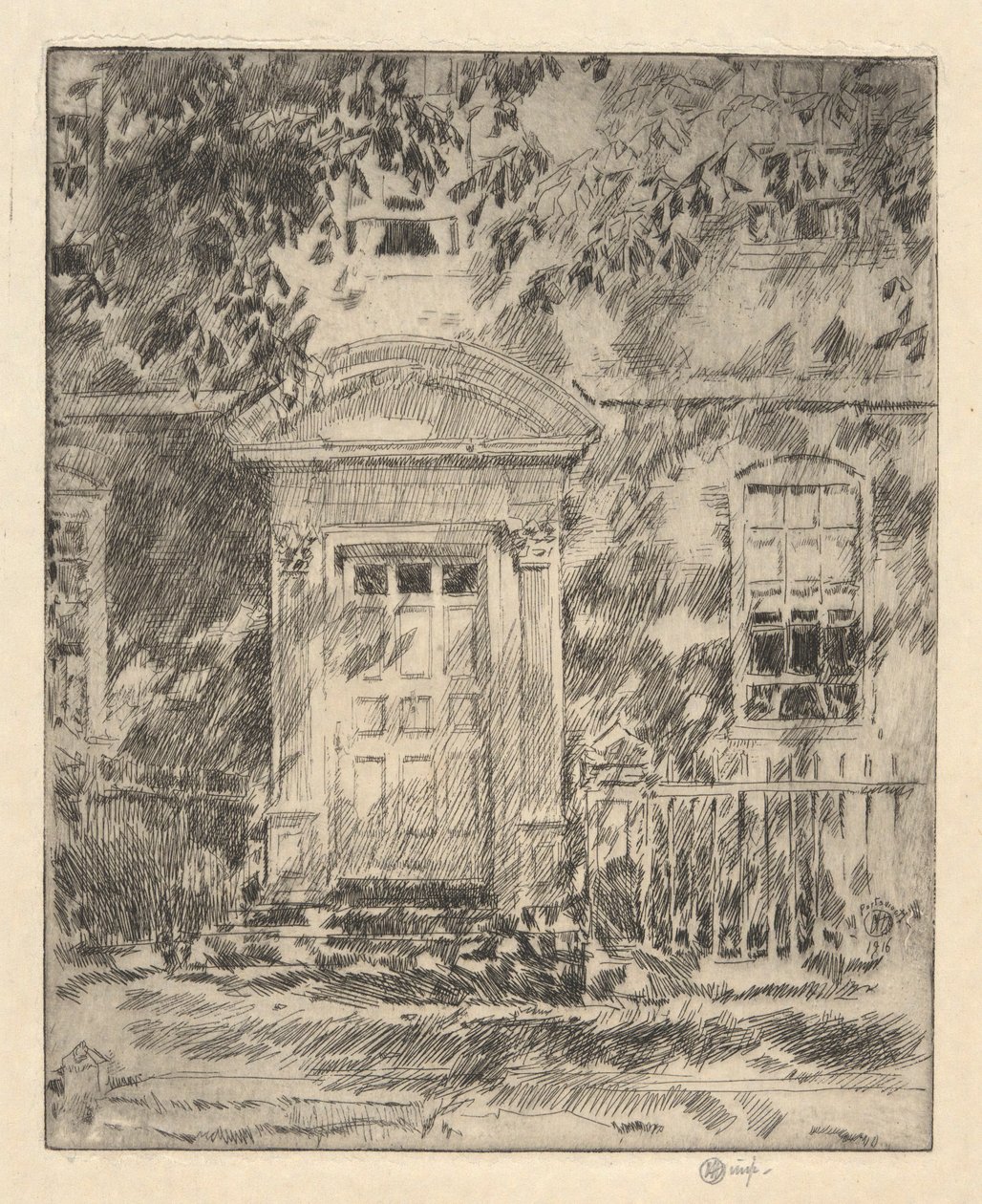 Porta di Portsmouth, 1916 da Childe Hassam