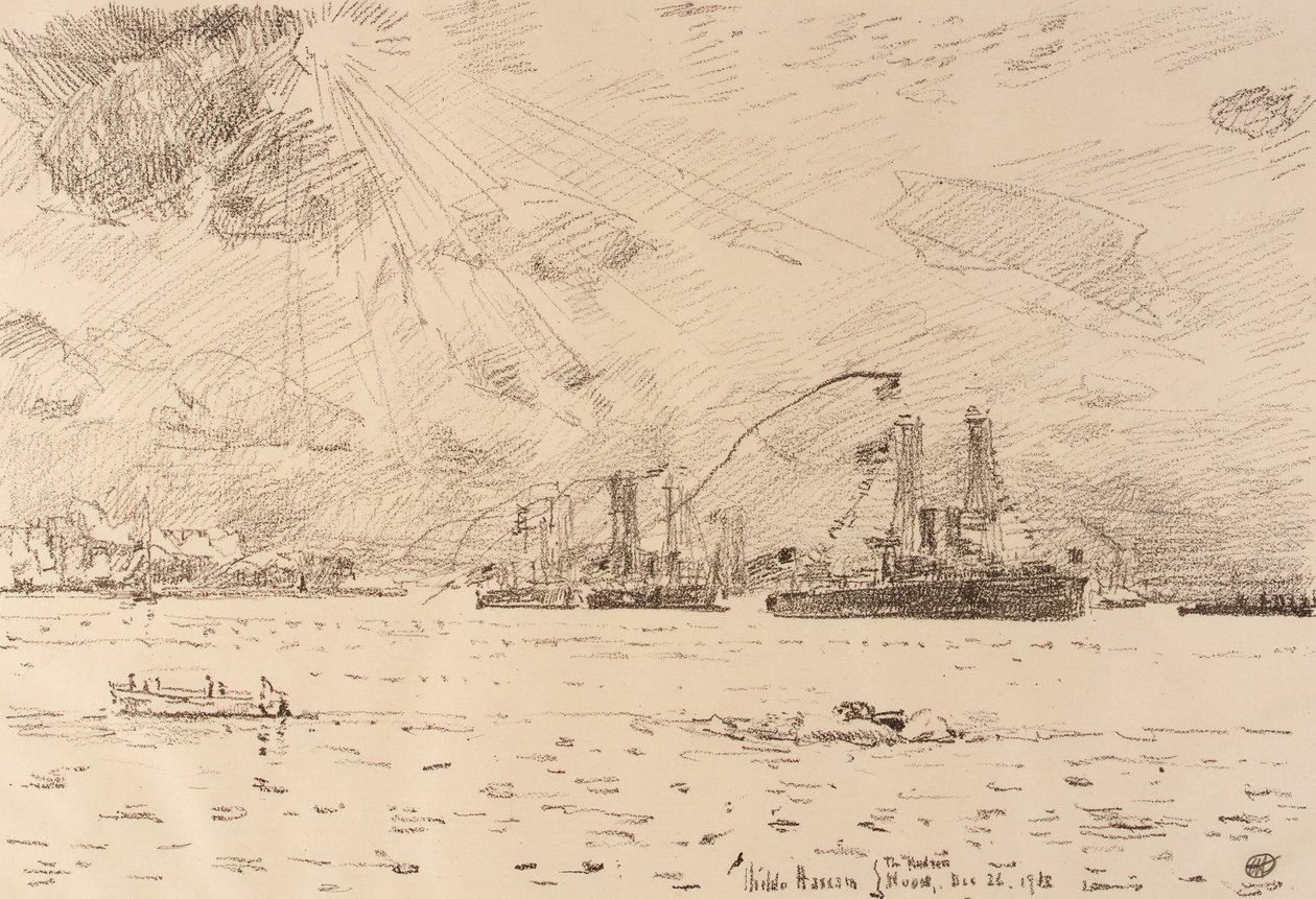 Il ritorno della flotta da Childe Hassam