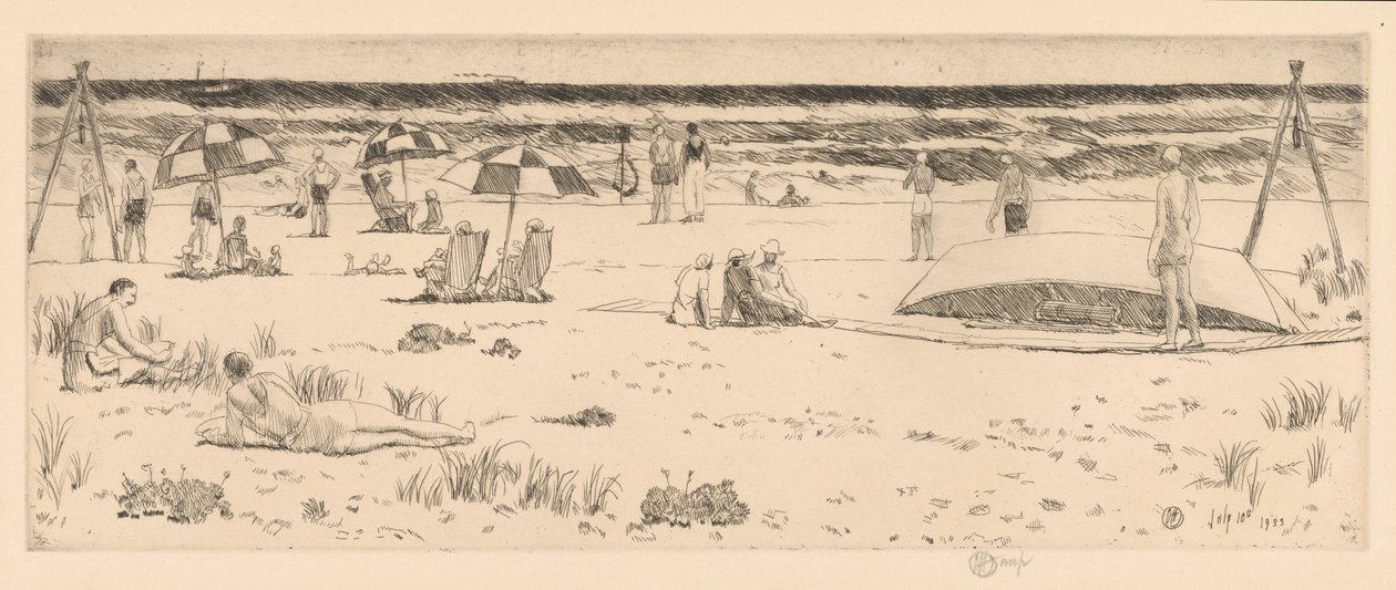The Beach Club, Easthampton da Childe Hassam