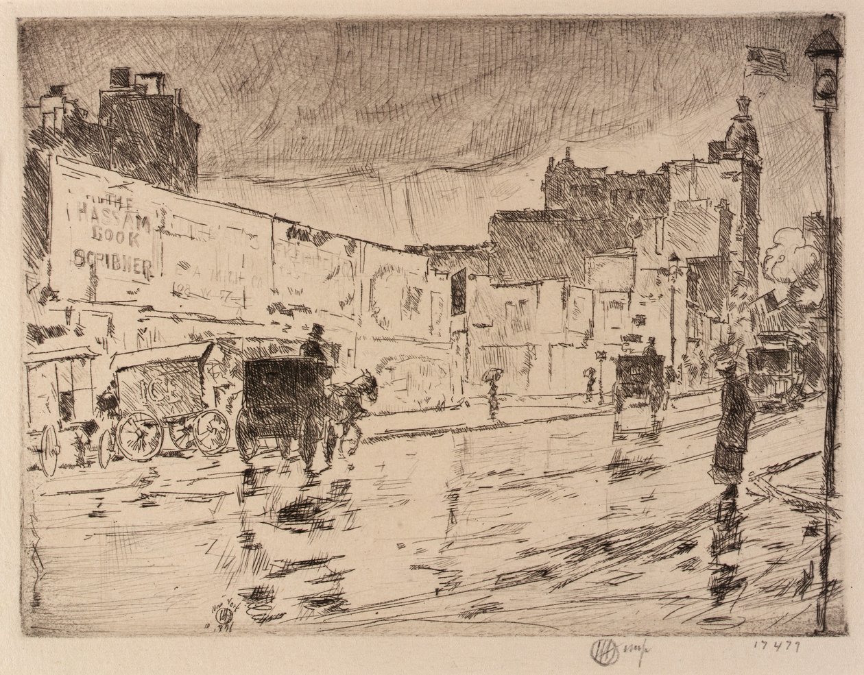 I cartelloni pubblicitari, New York da Childe Hassam