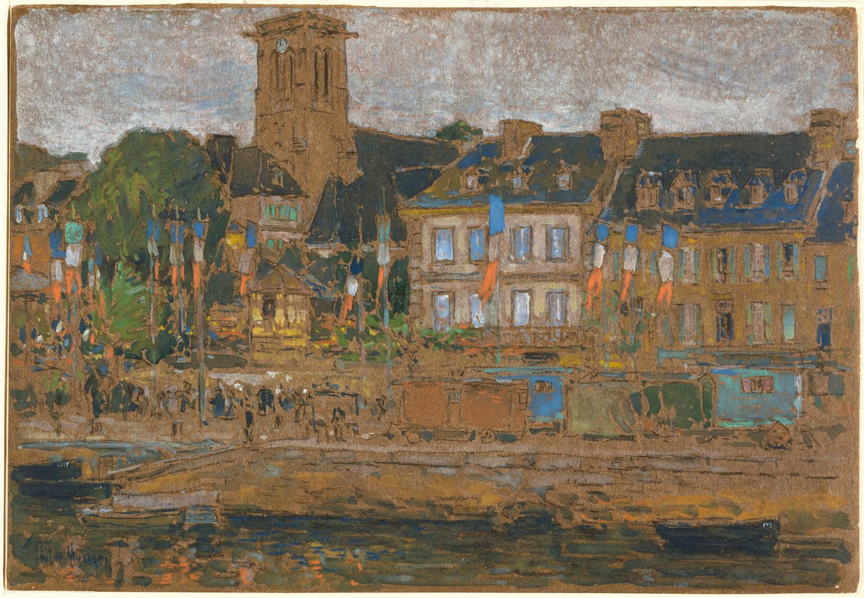 La festa di Lannion da Childe Hassam