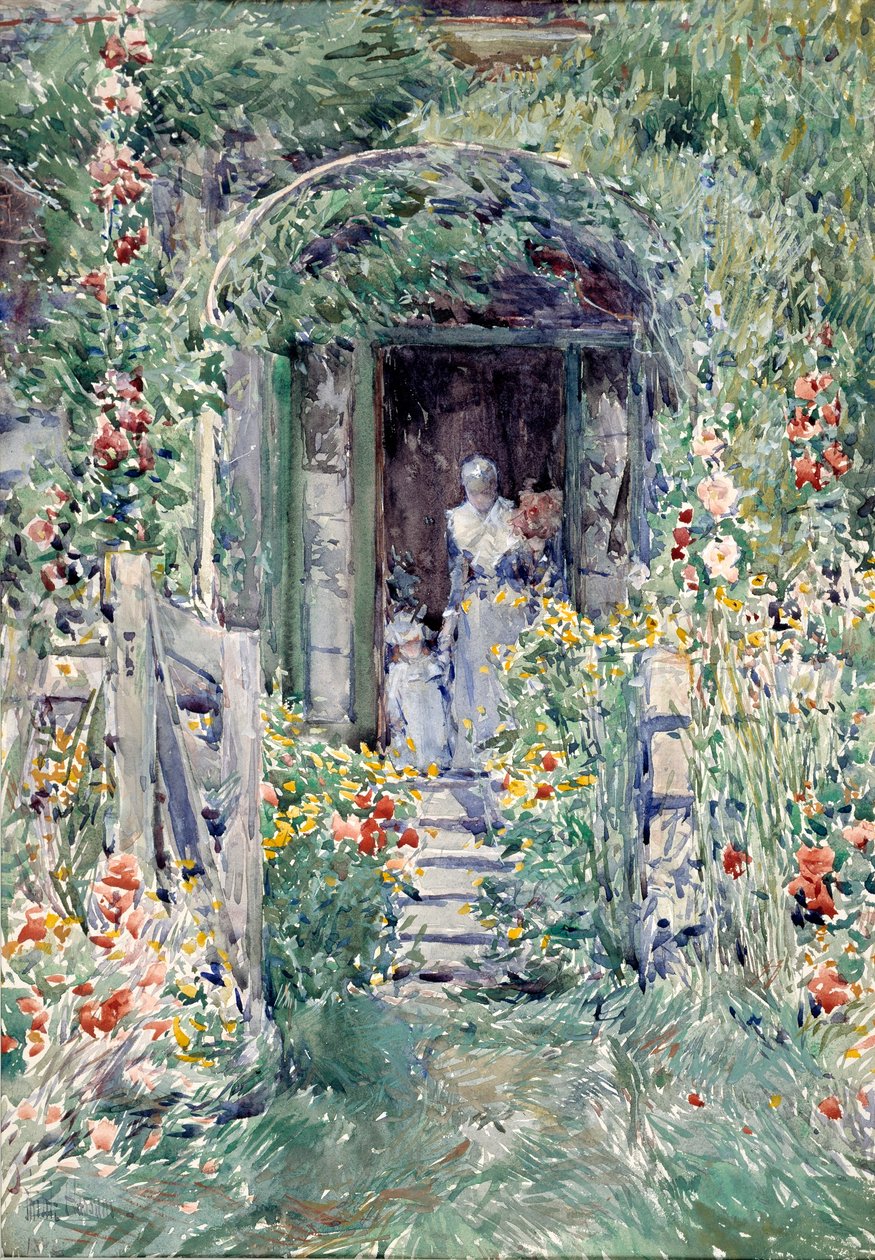 Il giardino nel suo splendore da Childe Hassam