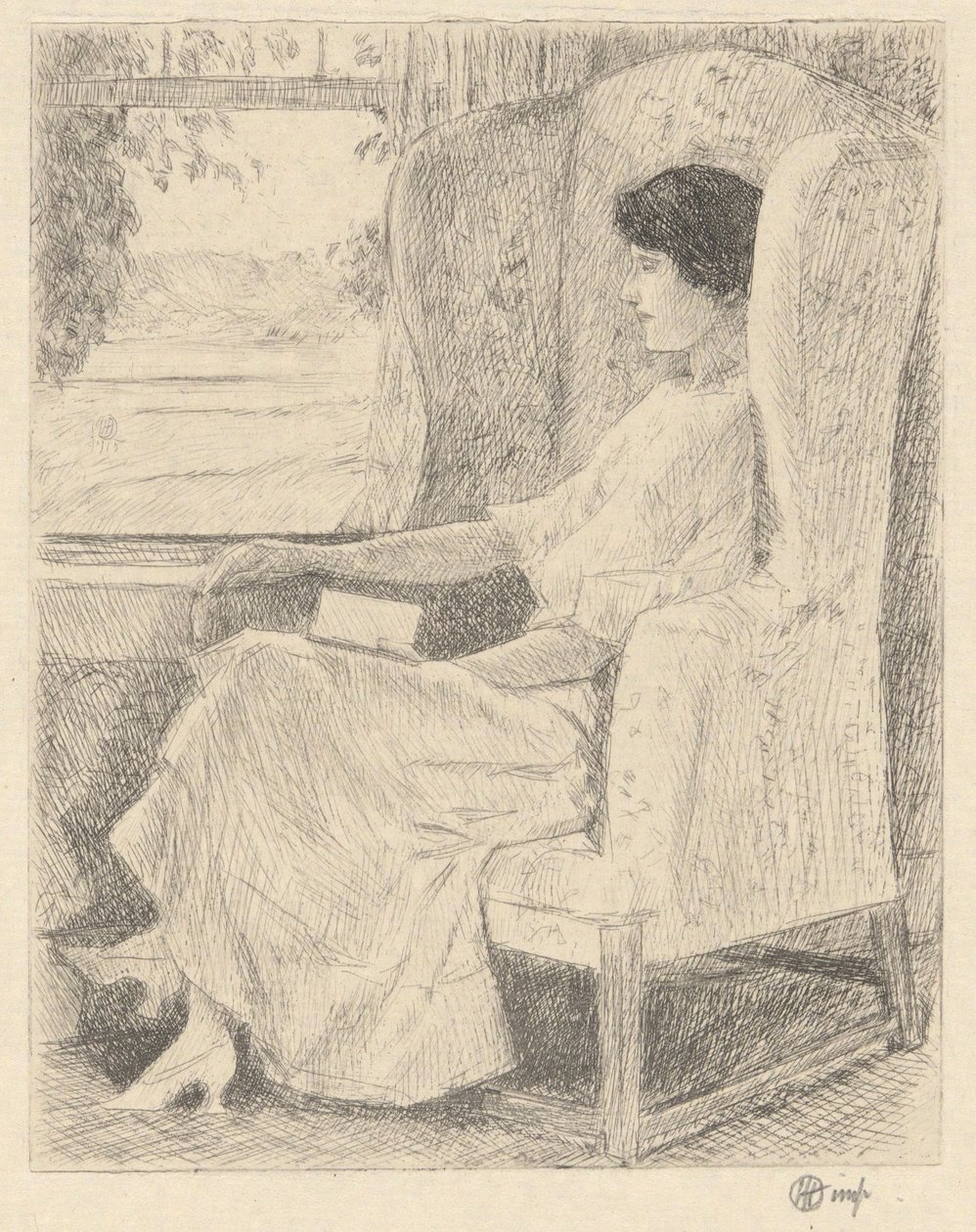 La sedia georgiana da Childe Hassam