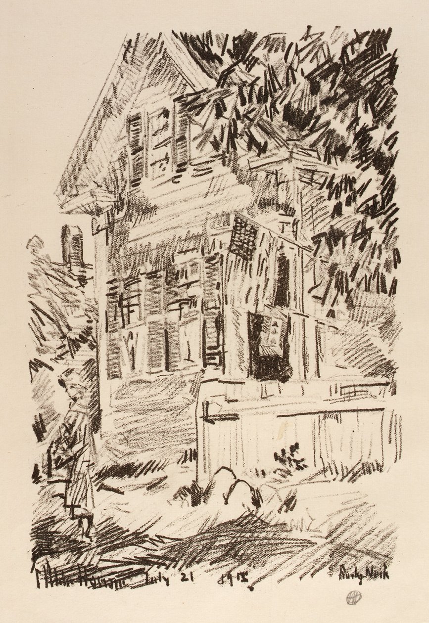 La bandiera di servizio da Childe Hassam
