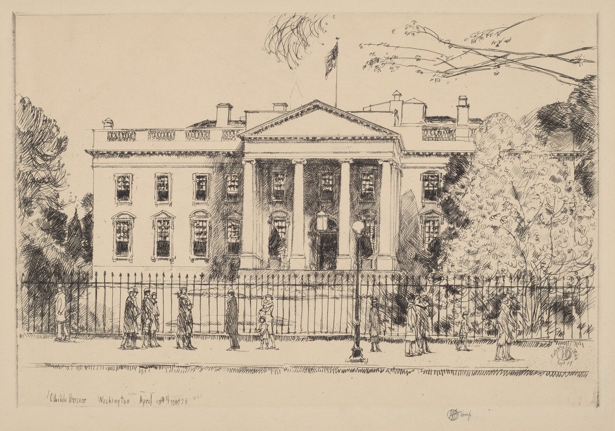 La Casa Bianca da Childe Hassam