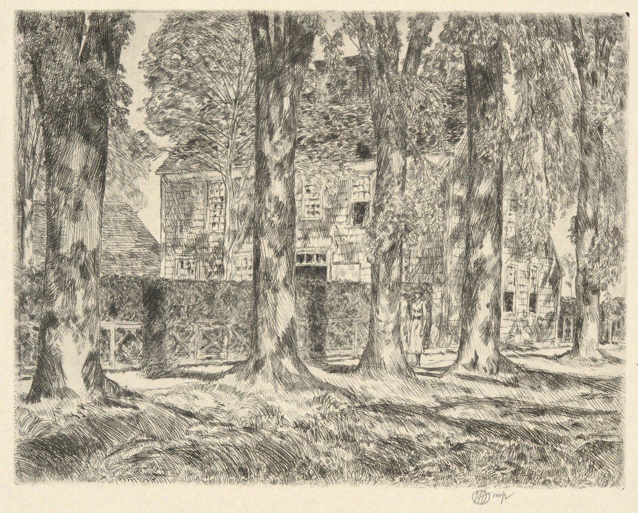 Village Elms, 1923 da Childe Hassam