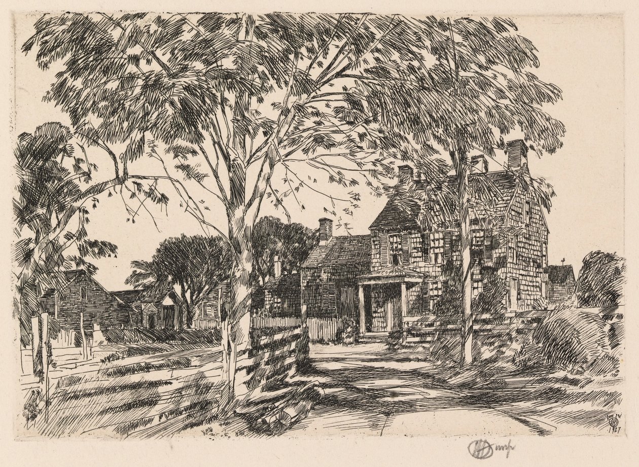 Luogo di nascita di Walt Whitman da Childe Hassam