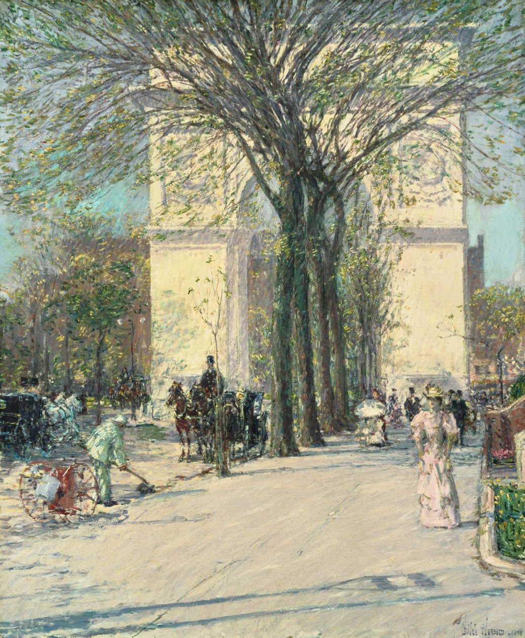 Washington Arch, primavera da Childe Hassam