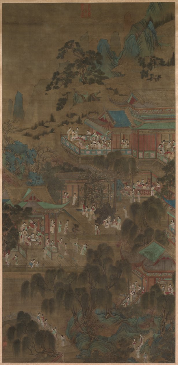 Dame di corte nel Palazzo Imperiale da China, Yuan dynasty