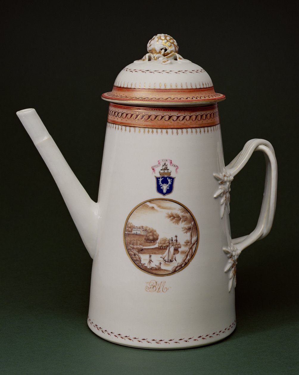 Caffettiera araldica, con le armi di Machenzie, c.1790 da Chinese School