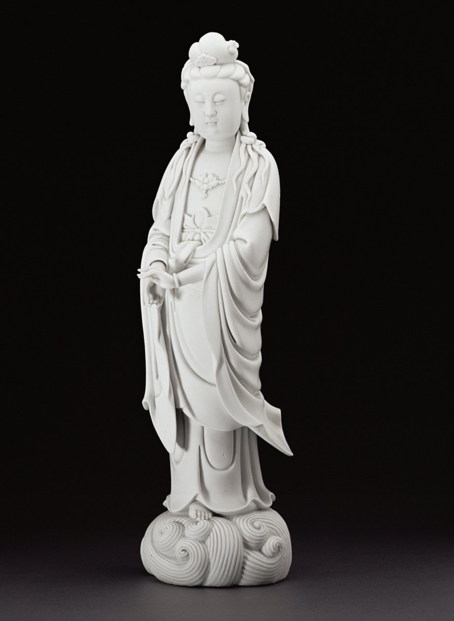 Figura di Guanyin in Blanc de Chine, c.1800 da Chinese School