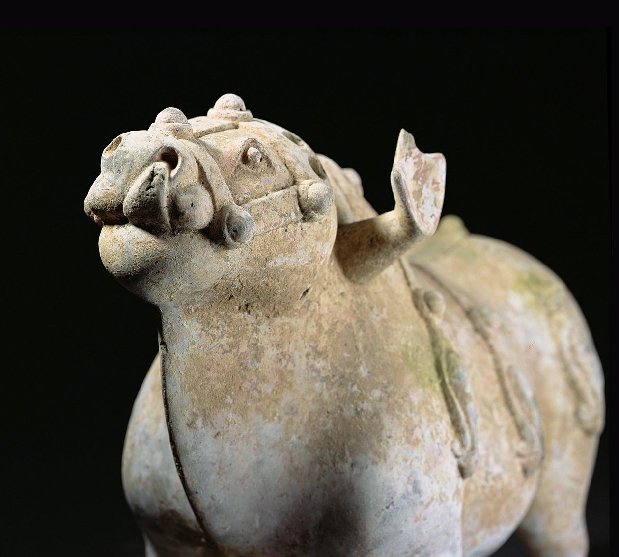 Toro, periodo degli Stati Combattenti (1027-220 a.C.) (dettaglio) da Chinese School