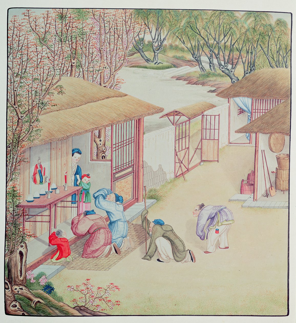 Scena di devozione da Chinese School