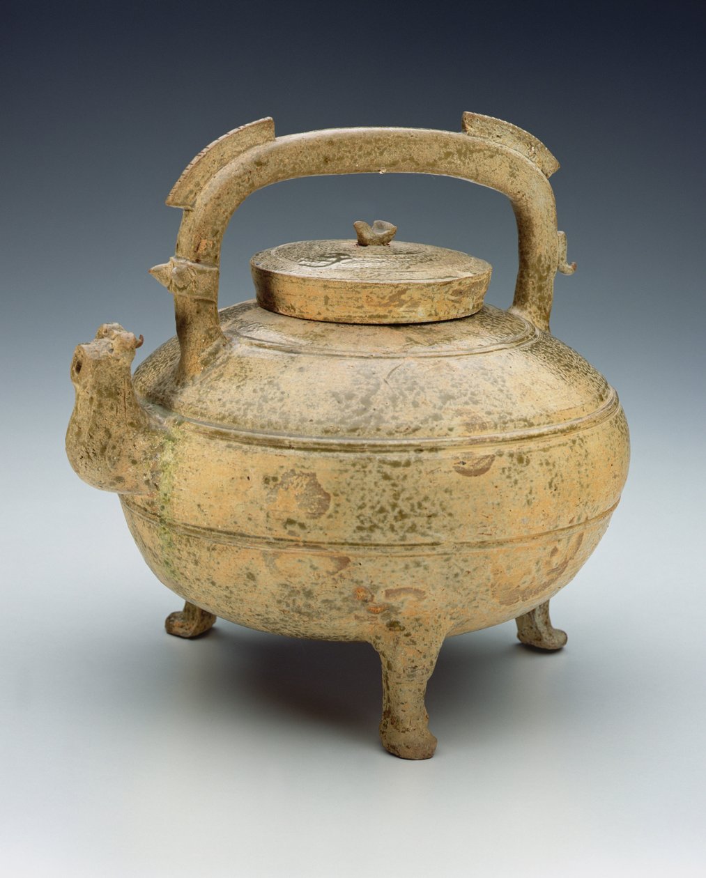 Bollitore in ceramica smaltata, periodo degli Stati Combattenti, 1027-220 a.C. da Chinese School