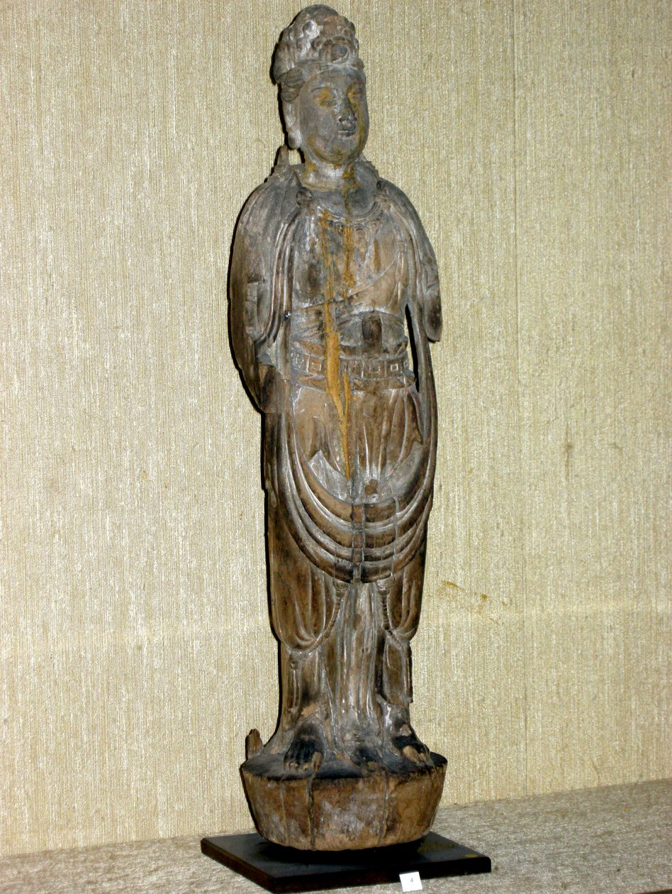 Kouan-yin, bodhisattva della compassione, Dinastia Song (960-1276) (legno dipinto) da Chinese School