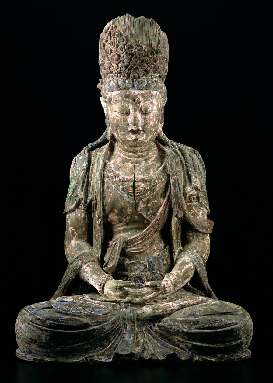 Grande bodhisattva seduto in meditazione, dinastia Jin (1115-1234) da Chinese School