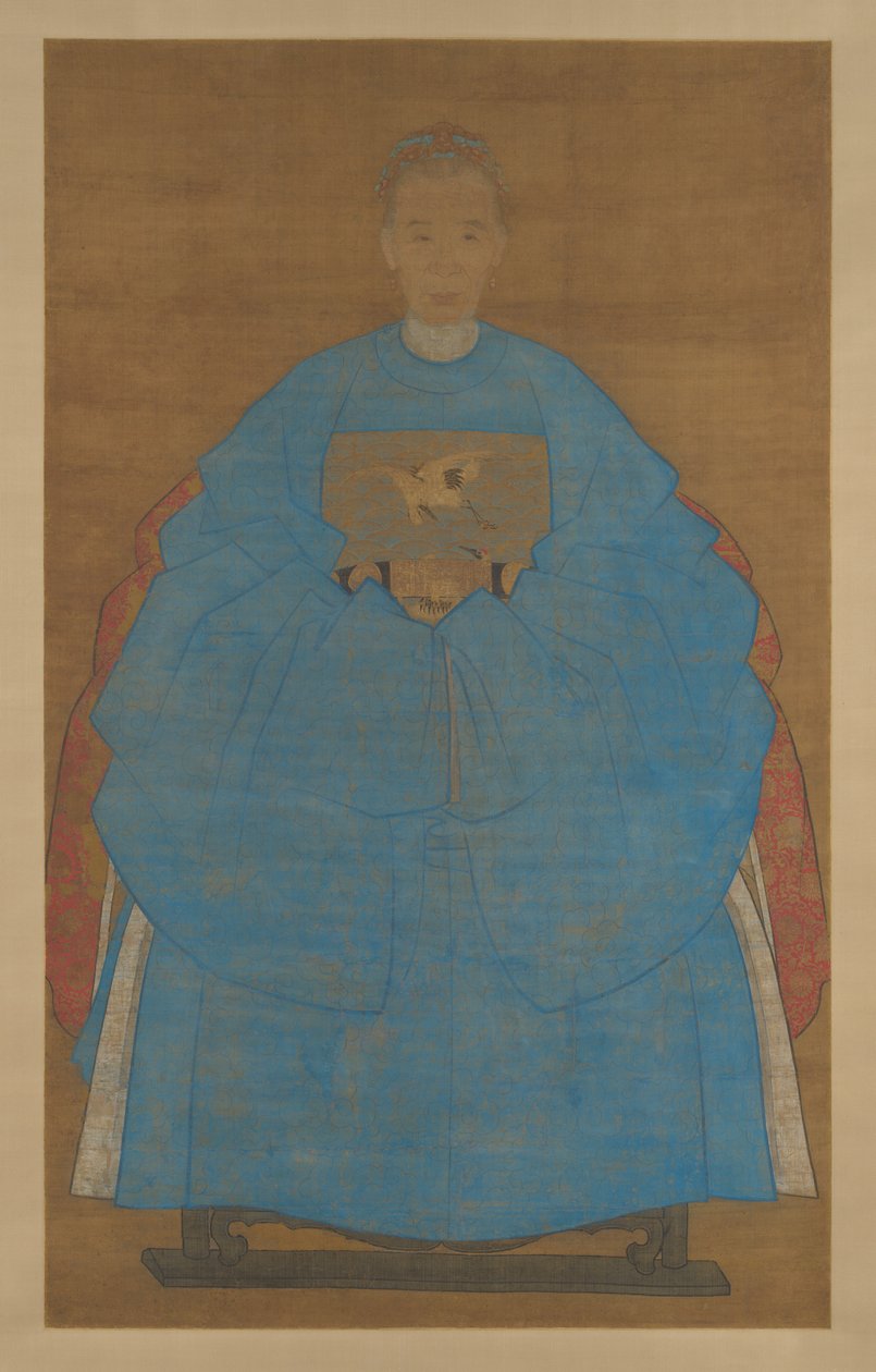 Ritratto di una vecchia signora da Chinese School