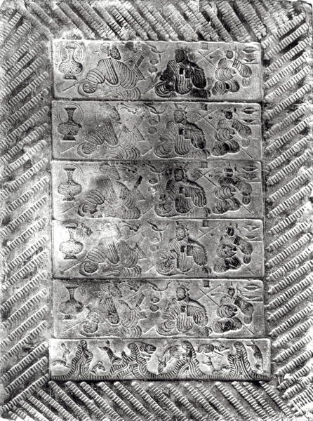 Mattone funerario stampato, Dinastia Han (206 a.C.-220 d.C.) da Chinese School Chinese School