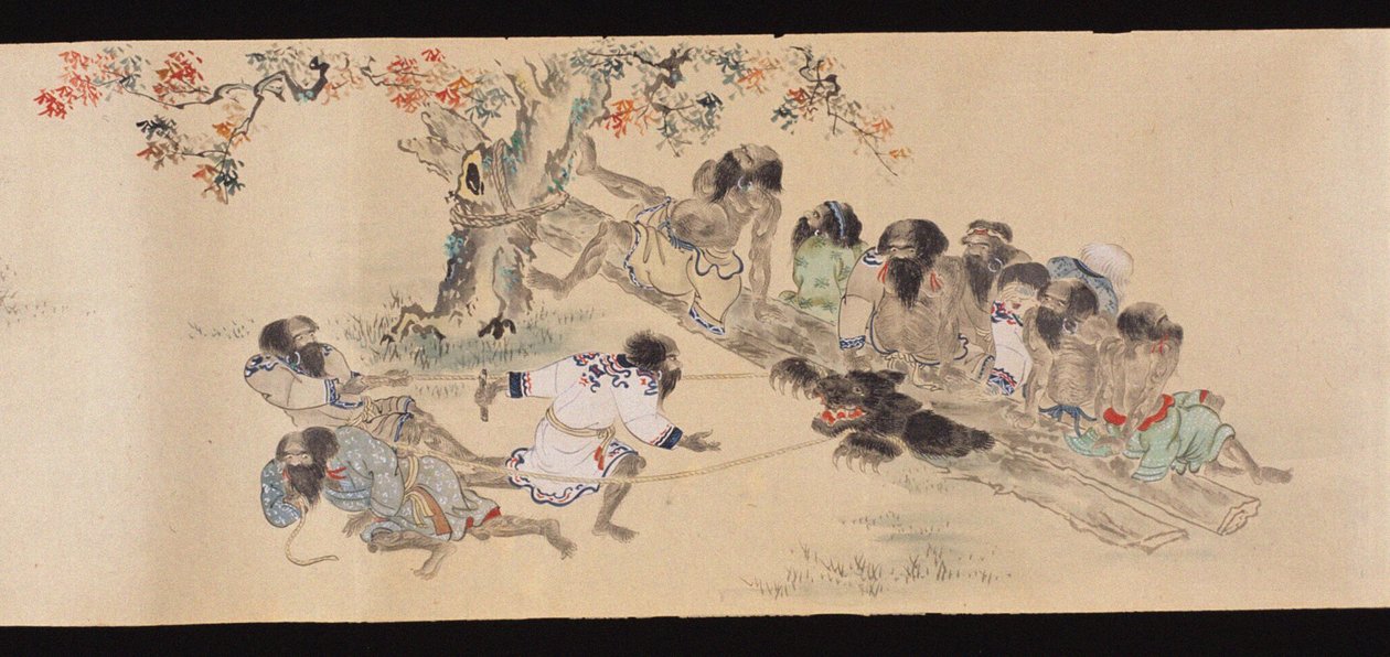 Ainu durante la caccia all