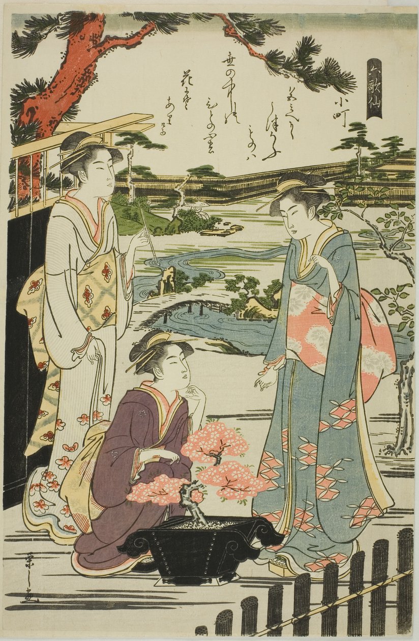 Komachi, dalla serie "Sei Poeti Immortali (Rokkasen)" da Chobunsai Eishi