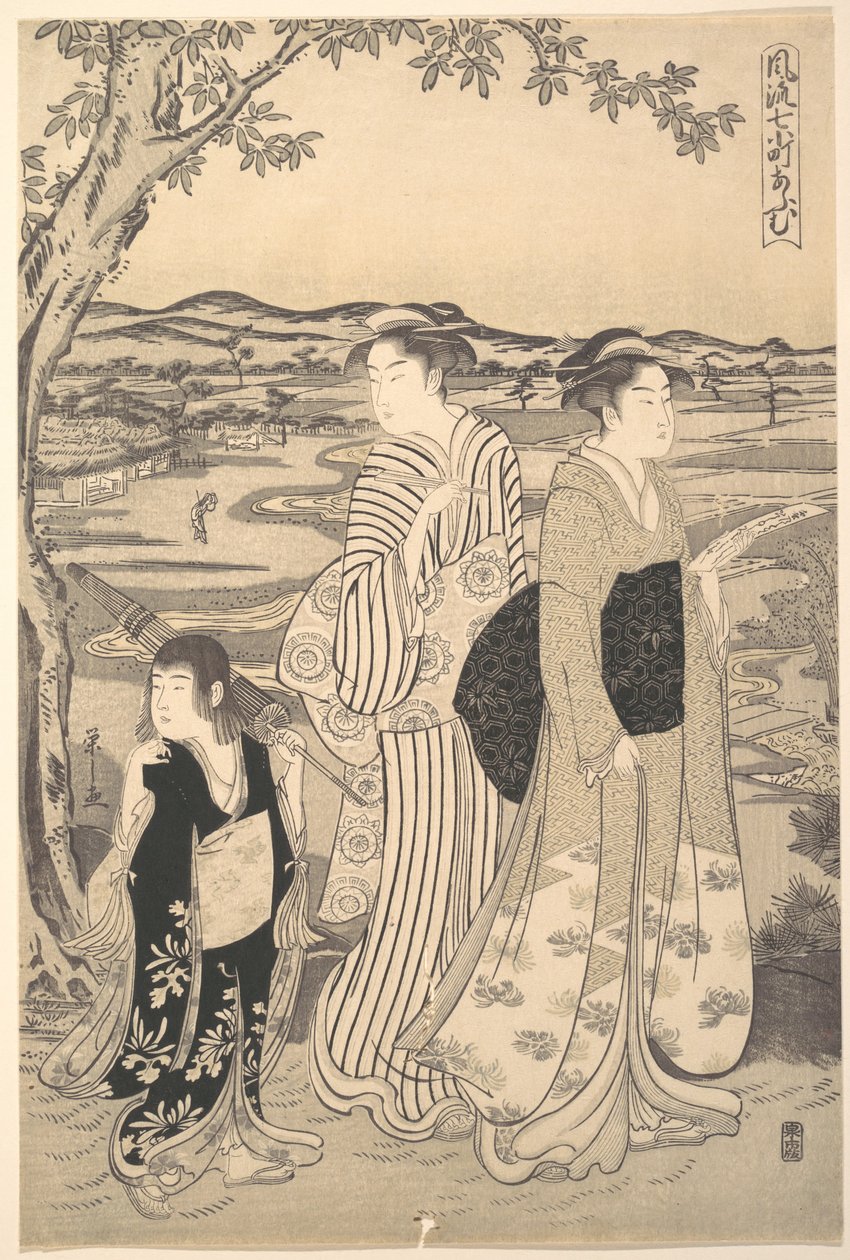 Komachi pappagallo da Chobunsai Eishi